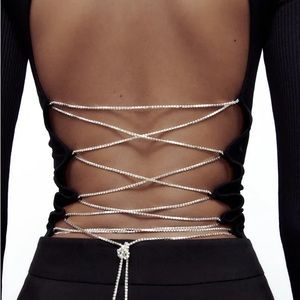 Zara ribbed black seamless rhinestones long sleeve top